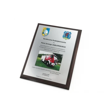 Certificate of Recognition for Volunteer Fire Brigade - MD154 size 25.5x20cm - UV color print - DUV041