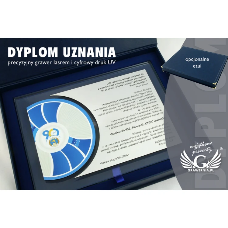 Certificate of Recognition - Horizontal - UV Color Print - DUV015