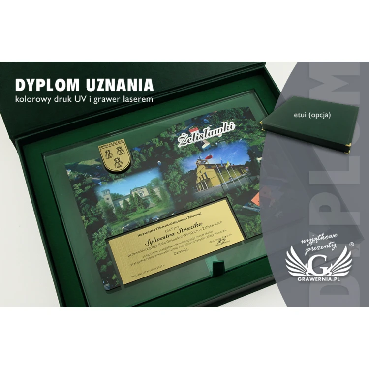Certificate of Recognition - Horizontal - UV Color Print - DUV020