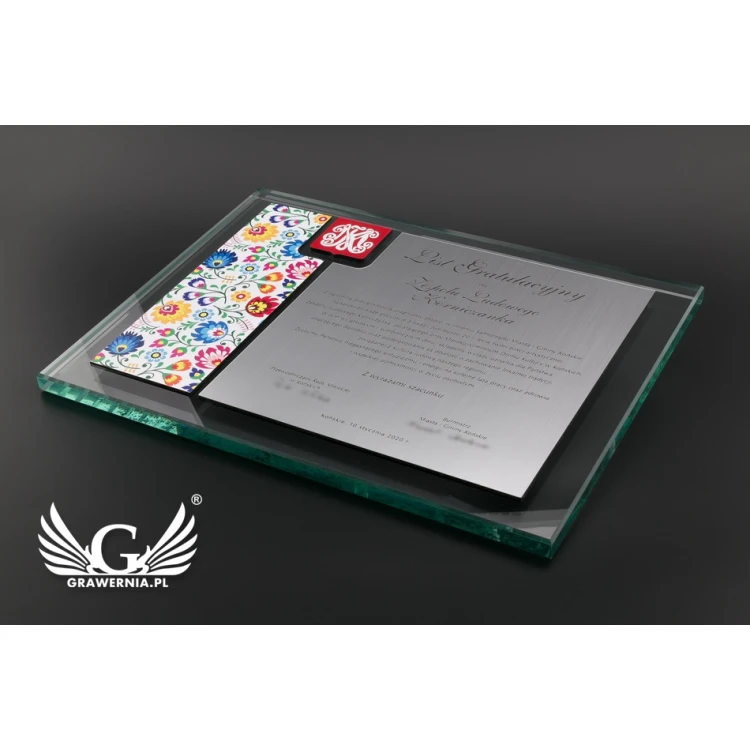 Certificate of Recognition - Horizontal - UV Color Print and Embossed Logo - DUV043