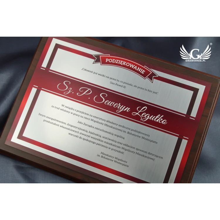 Recognition Diploma with Color UV Print - Horizontal - DUV023