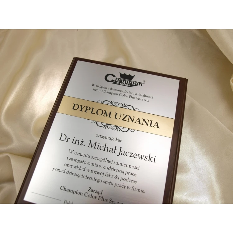 RECOGNITION DIPLOMA silver-gold - DS032