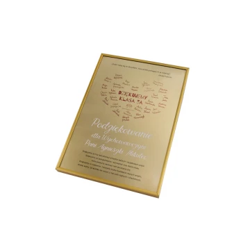 Diploma in a gold frame - thank you for the teacher - DWR11