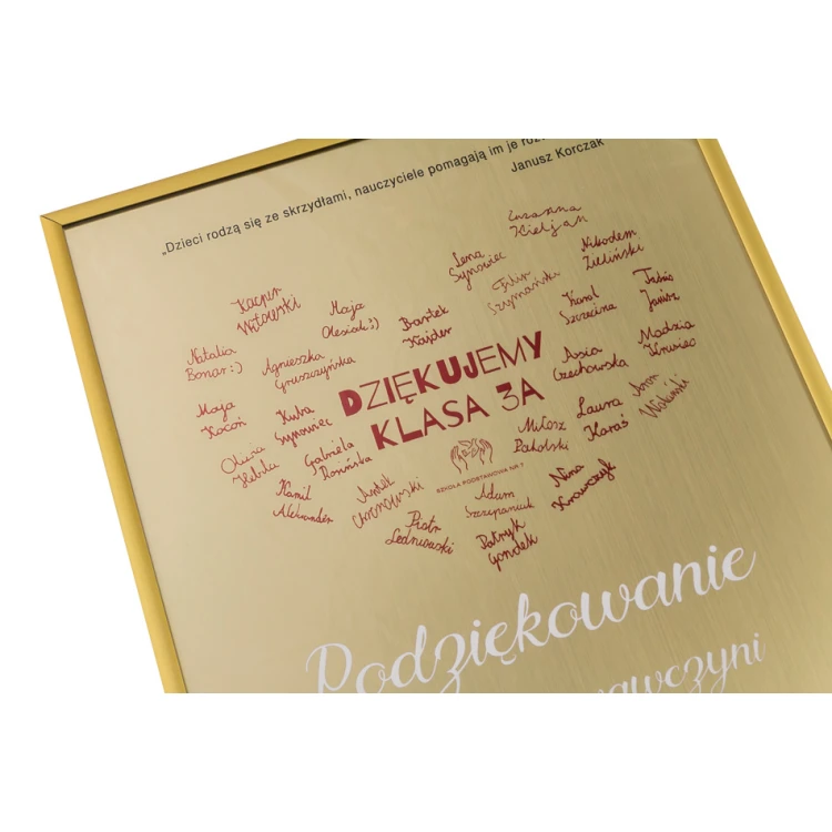 Diploma in a gold frame - thank you for the teacher - DWR11