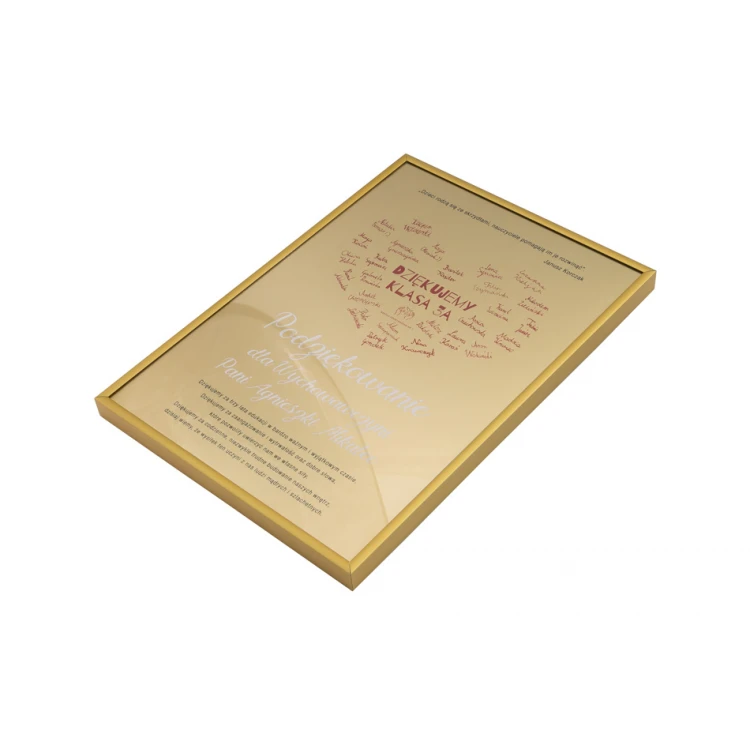 Diploma in a gold frame - thank you for the teacher - DWR11