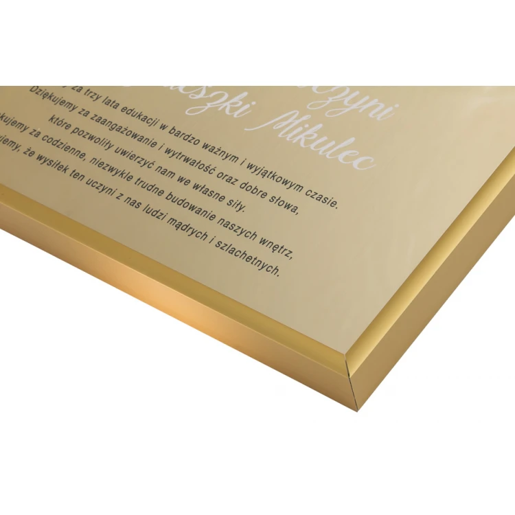 Diploma in a gold frame - thank you for the teacher - DWR11