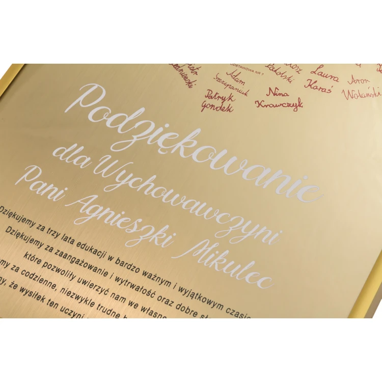 Diploma in a gold frame - thank you for the teacher - DWR11