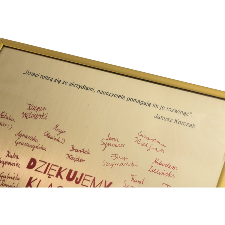 Diploma in a gold frame - thank you for the teacher - DWR11