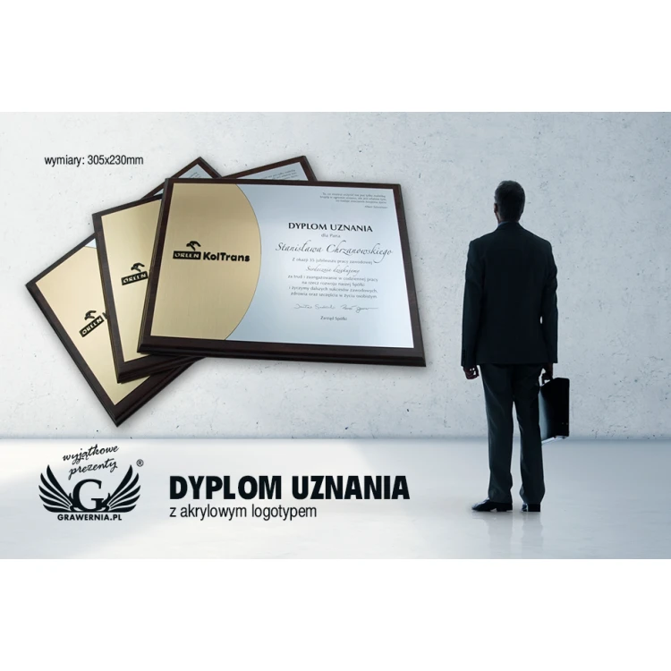 Diploma with Acrylic Logo - SL025