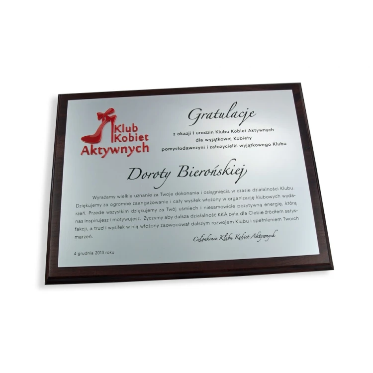 Diploma with Acrylic Logo - SL032
