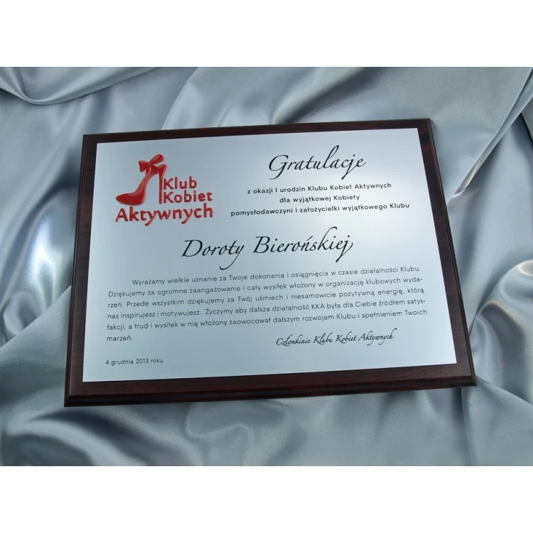 Diploma with Acrylic Logo - SL032