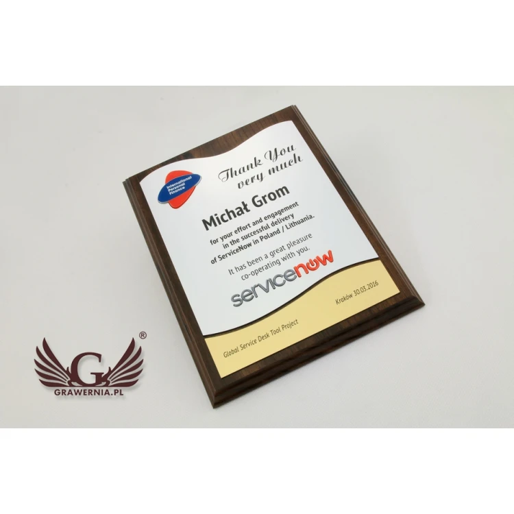 ACRYLIC LOGO DIPLOMA - LASER CUT - SL048