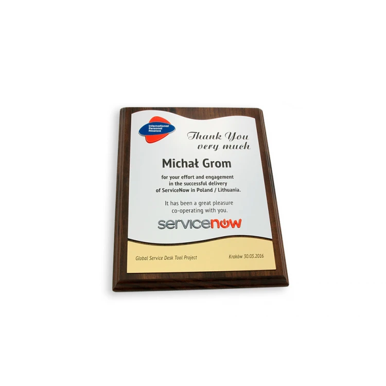 ACRYLIC LOGO DIPLOMA - LASER CUT - SL048