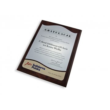 ACRYLIC LOGO DIPLOMA - LASER CUT - SL026