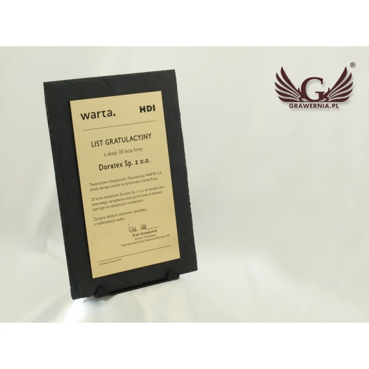 Slate Stone Diploma - DK003 - Vertical