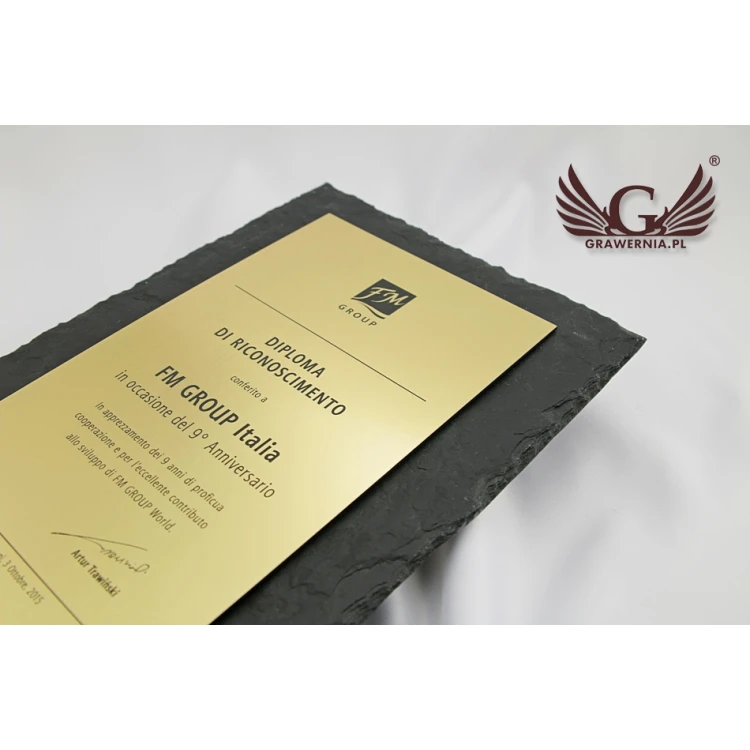 Slate Stone Diploma - DK003 - Vertical