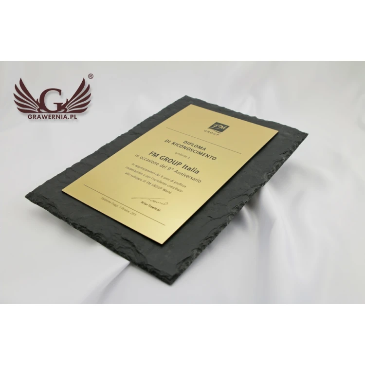 Slate Stone Diploma - DK003 - Vertical