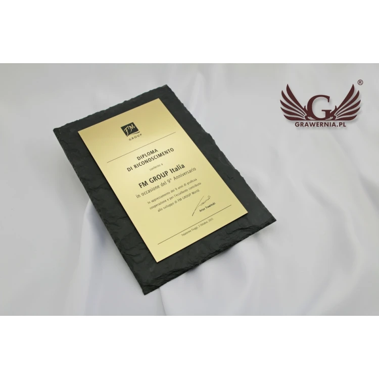 Slate Stone Diploma - DK003 - Vertical