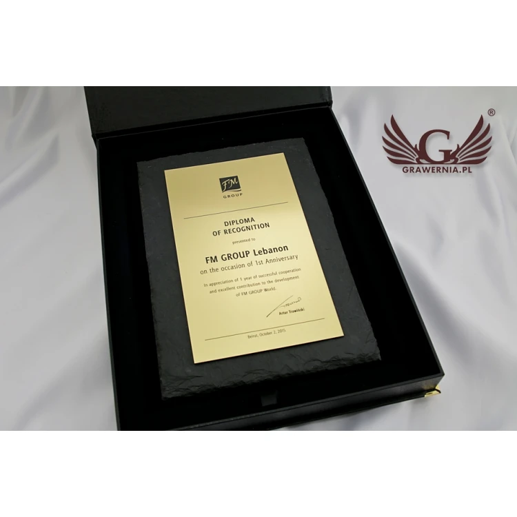 Slate Stone Diploma - DK003 - Vertical