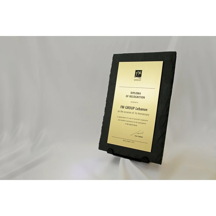 Slate Stone Diploma - DK003 - Vertical