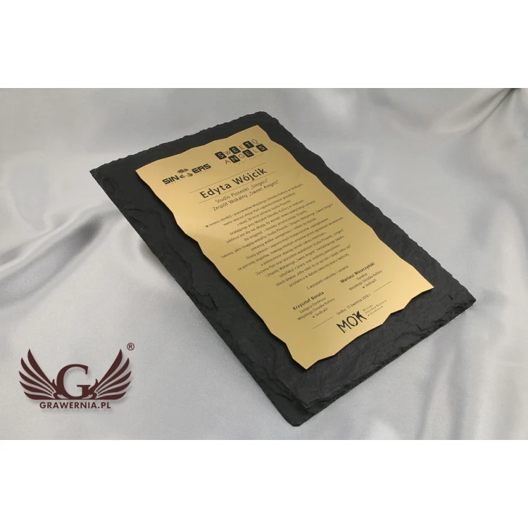 Slate Stone Diploma - DK003 - Vertical
