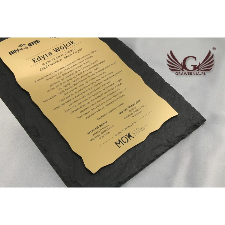 Slate Stone Diploma - DK003 - Vertical