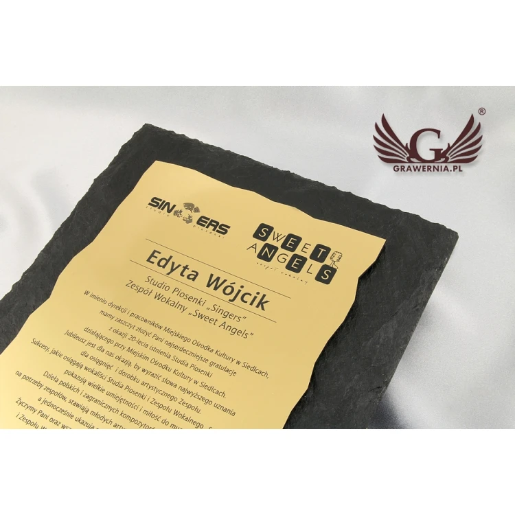 Slate Stone Diploma - DK003 - Vertical