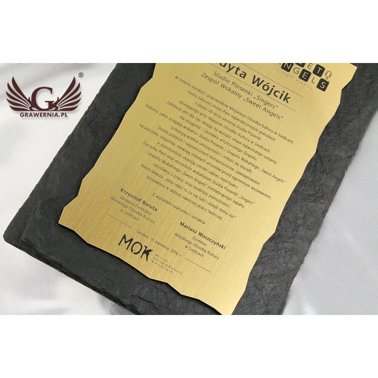 Slate Stone Diploma - DK003 - Vertical