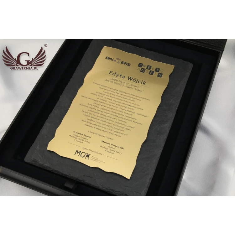 Slate Stone Diploma - DK003 - Vertical