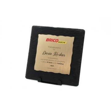 Slate Stone Diploma - Square - Colorful UV Print - DK005