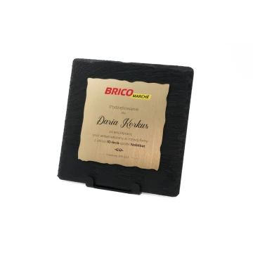 Slate Stone Diploma - Square - Colorful UV Print - DK005