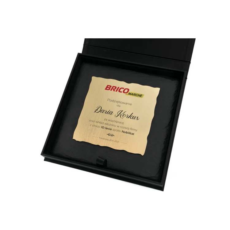 Slate Stone Diploma - Square - Colorful UV Print - DK005
