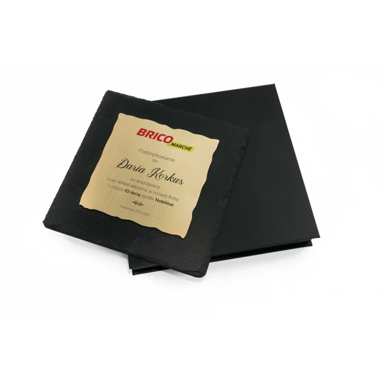 Slate Stone Diploma - Square - Colorful UV Print - DK005