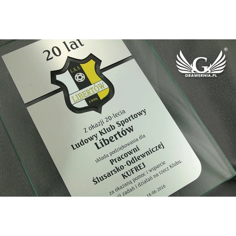 Diploma for the 20th Anniversary - UV Print - DUV005