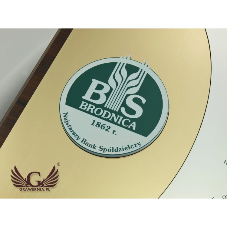 DIPLOMA FOR THE PRESENTATION OF A FLAG - LASER ENGRAVED - horizontal - SL042