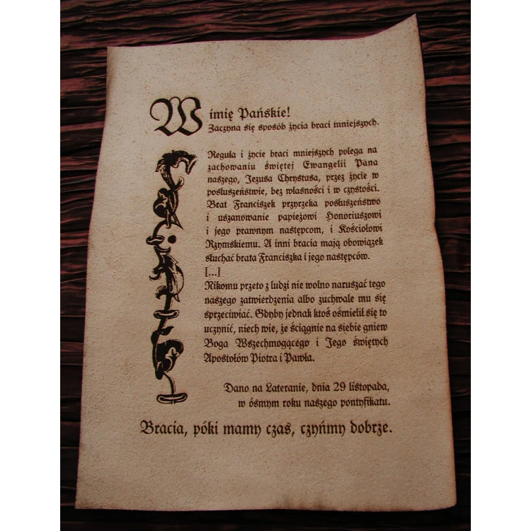 Leather Diploma with Medal - Bound with Thong - DSK003