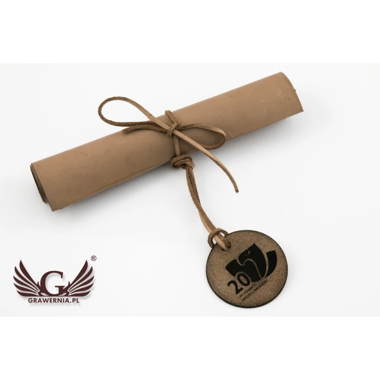 Leather Diploma Bound with Thong - DSK007