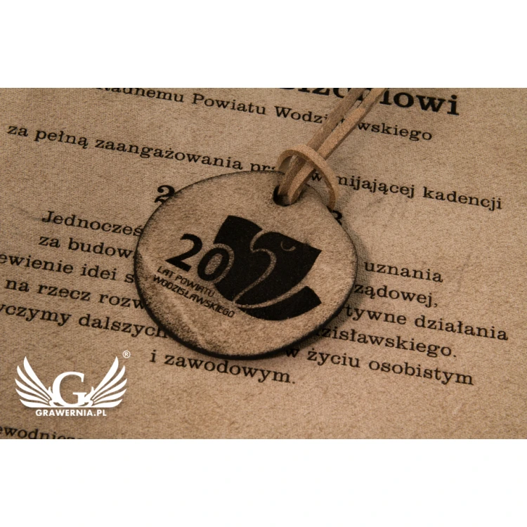 Leather Diploma Bound with Thong - DSK007