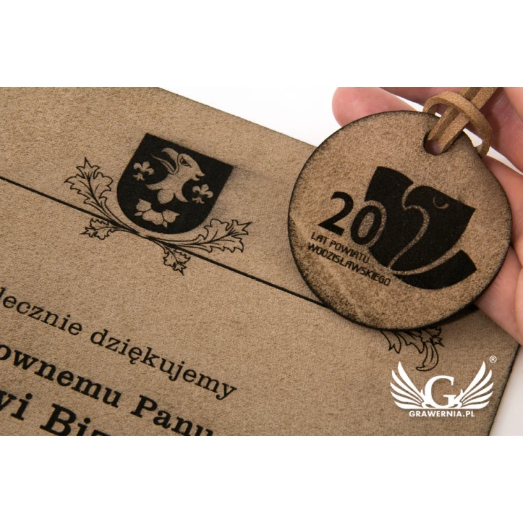 Leather Diploma Bound with Thong - DSK007