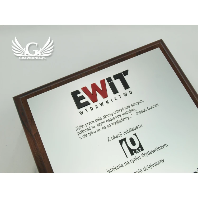 DIPLOMA MD3 - Anniversary diploma with embossed logo - DS036