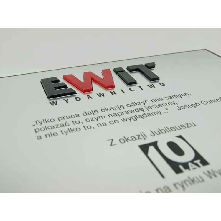 DIPLOMA MD3 - Anniversary diploma with embossed logo - DS036
