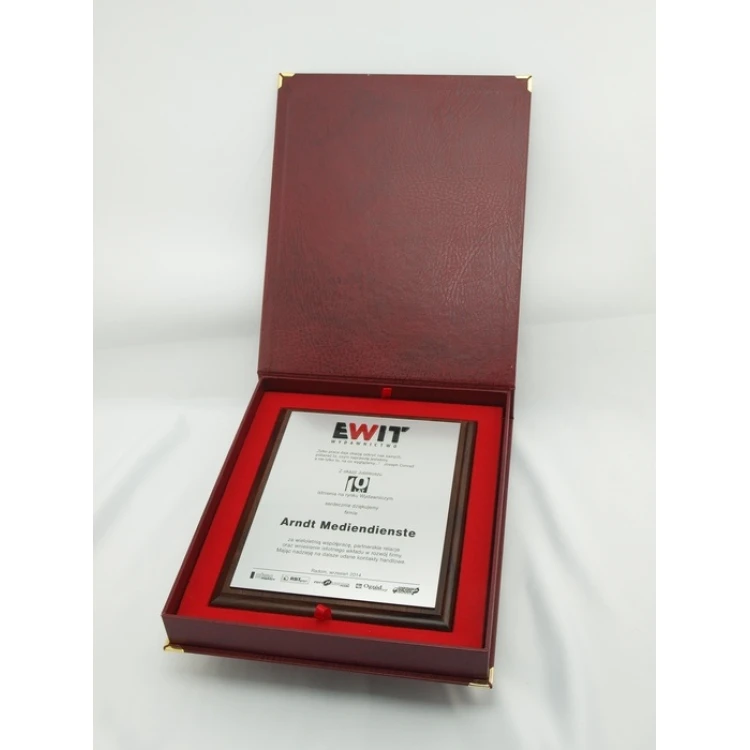 DIPLOMA MD3 - Anniversary diploma with embossed logo - DS036