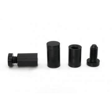 Aluminium Spacer for Plaques and Nameplates - Black - Diameter 13mm - DDS012
