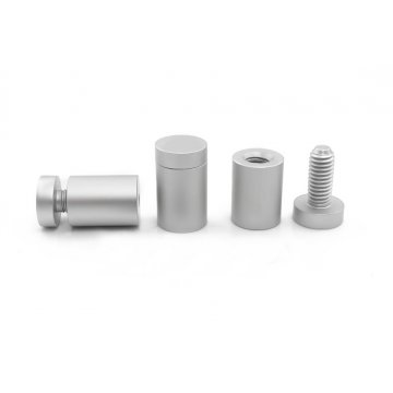 Aluminium Spacer for Plaques and Nameplates - Satin Silver - Diameter 19mm - DDS013