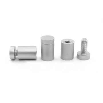 Aluminium Spacer for Plaques and Nameplates - Satin Silver - Diameter 19mm - DDS013