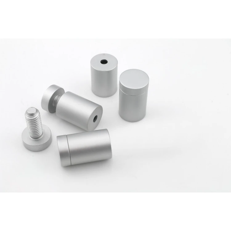 Aluminium Spacer for Plaques and Nameplates - Satin Silver - Diameter 19mm - DDS013