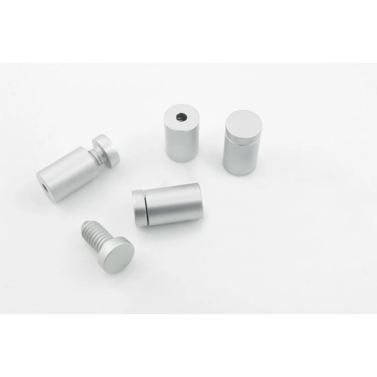 Aluminium Spacer for Plaques and Nameplates - Satin Silver - Diameter 13mm - DDS014