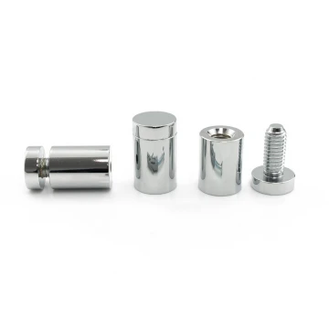 Aluminium Spacer for Plaques and Nameplates - Silver Chromed - Diameter 19mm - DDS015