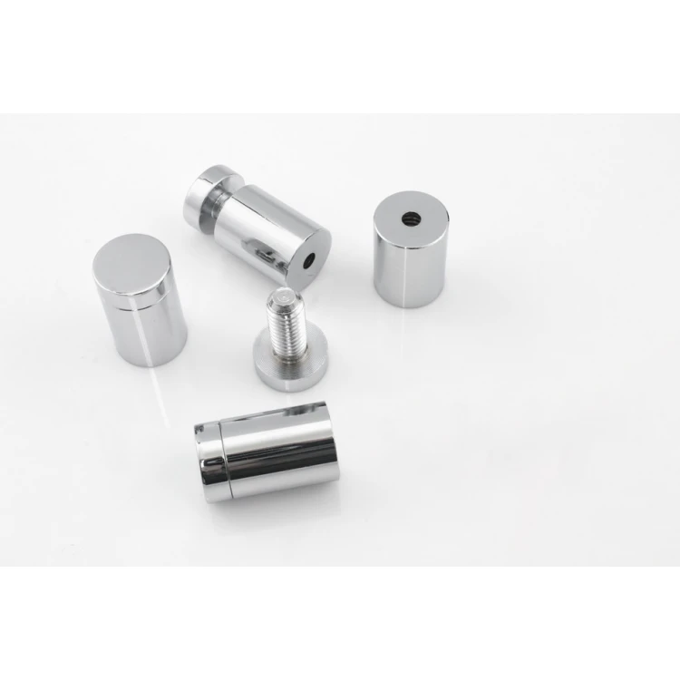 Aluminium Spacer for Plaques and Nameplates - Silver Chromed - Diameter 19mm - DDS015