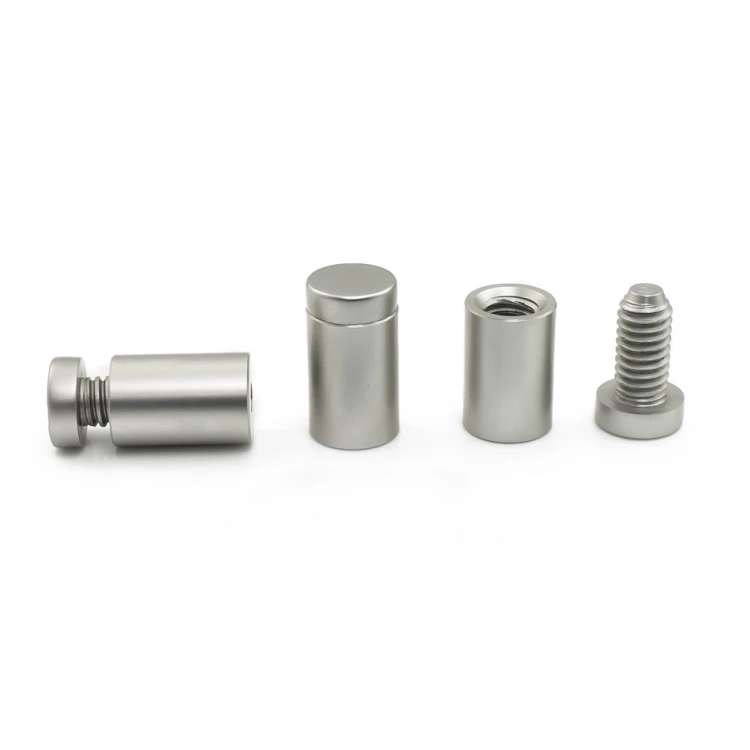 Aluminium Spacer for Plaques and Nameplates - Grey - Diameter 13mm - DDS018